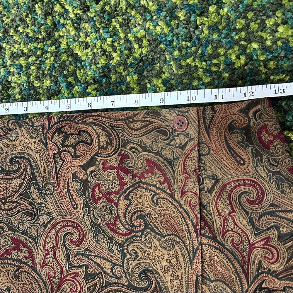 Vintage Talbots Paisley Midi Wrap Skirt - women’s size 2 - Picture 14 of 16